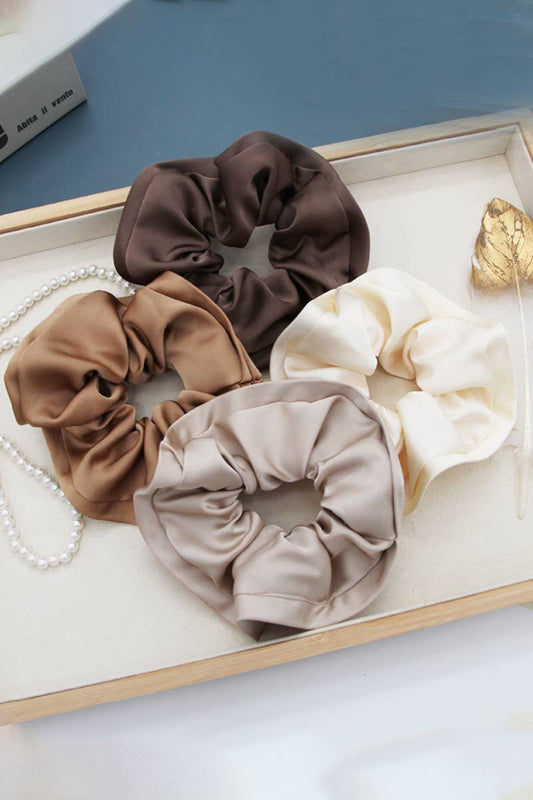 MALIST  SENSE SILK SOLID COLOR SCRUNCHIE_CWAHA0179