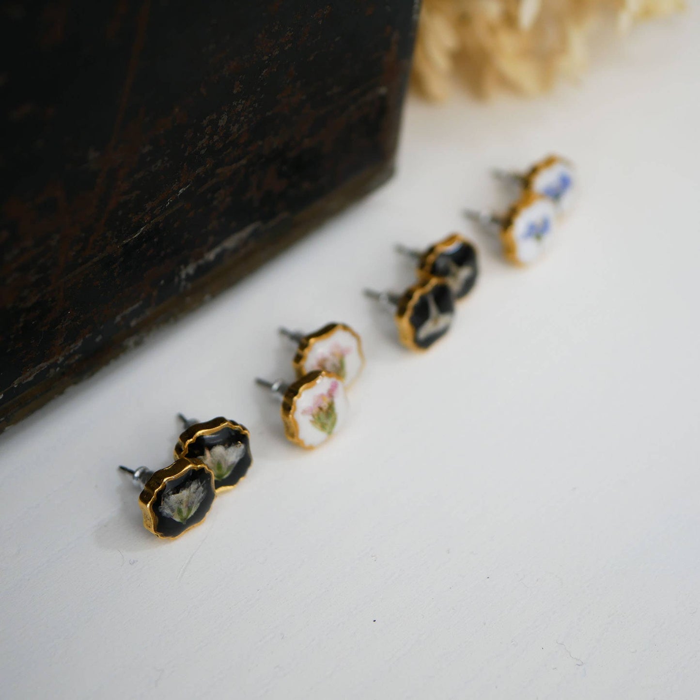 Heirloom Square Studs