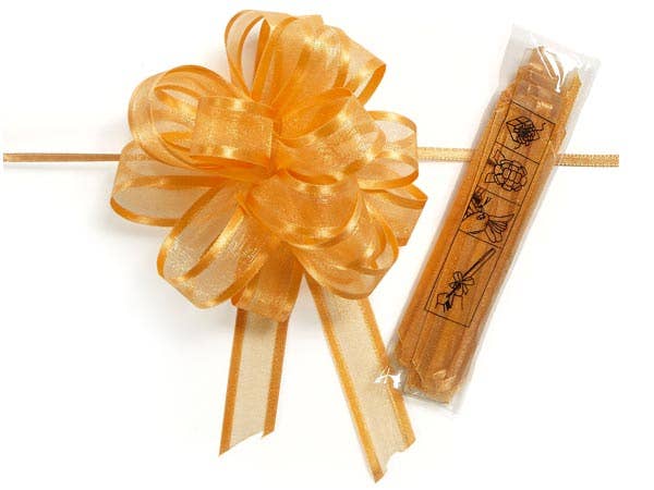 Sheer Satin Edge Gift Pull Bows