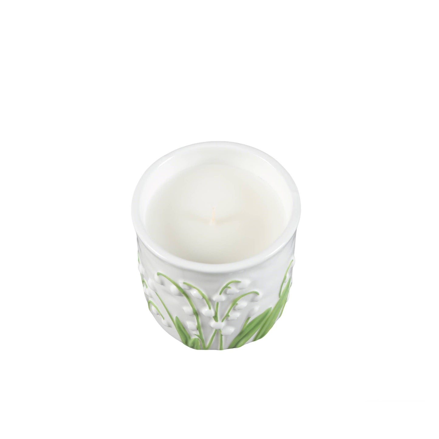 11 oz Lily of the Valley Ceramic Candle – Forest Flowers