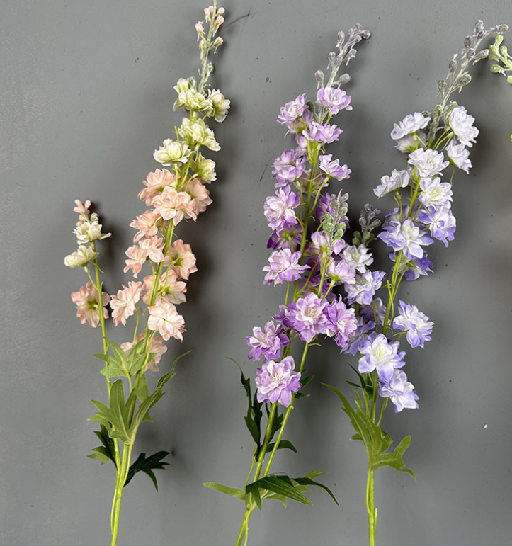 33''T Silk Delphinium Flower Stem, Srping/Summer Decorations