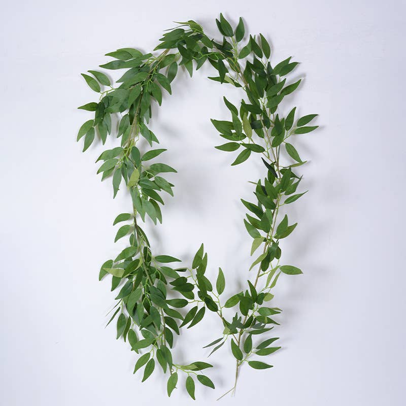 20'' Silk Eucalyptus Leaves Bush, Fake Seeded Eucalyptus