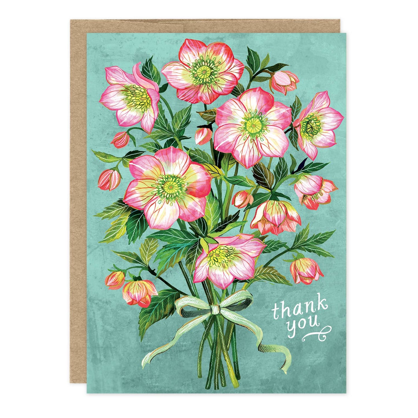 Hellebore Bouquet Thank You Card