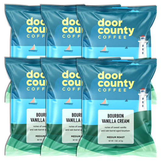 Bourbon Vanilla Creme Flavored Coffee, 1.5oz, 6 pack