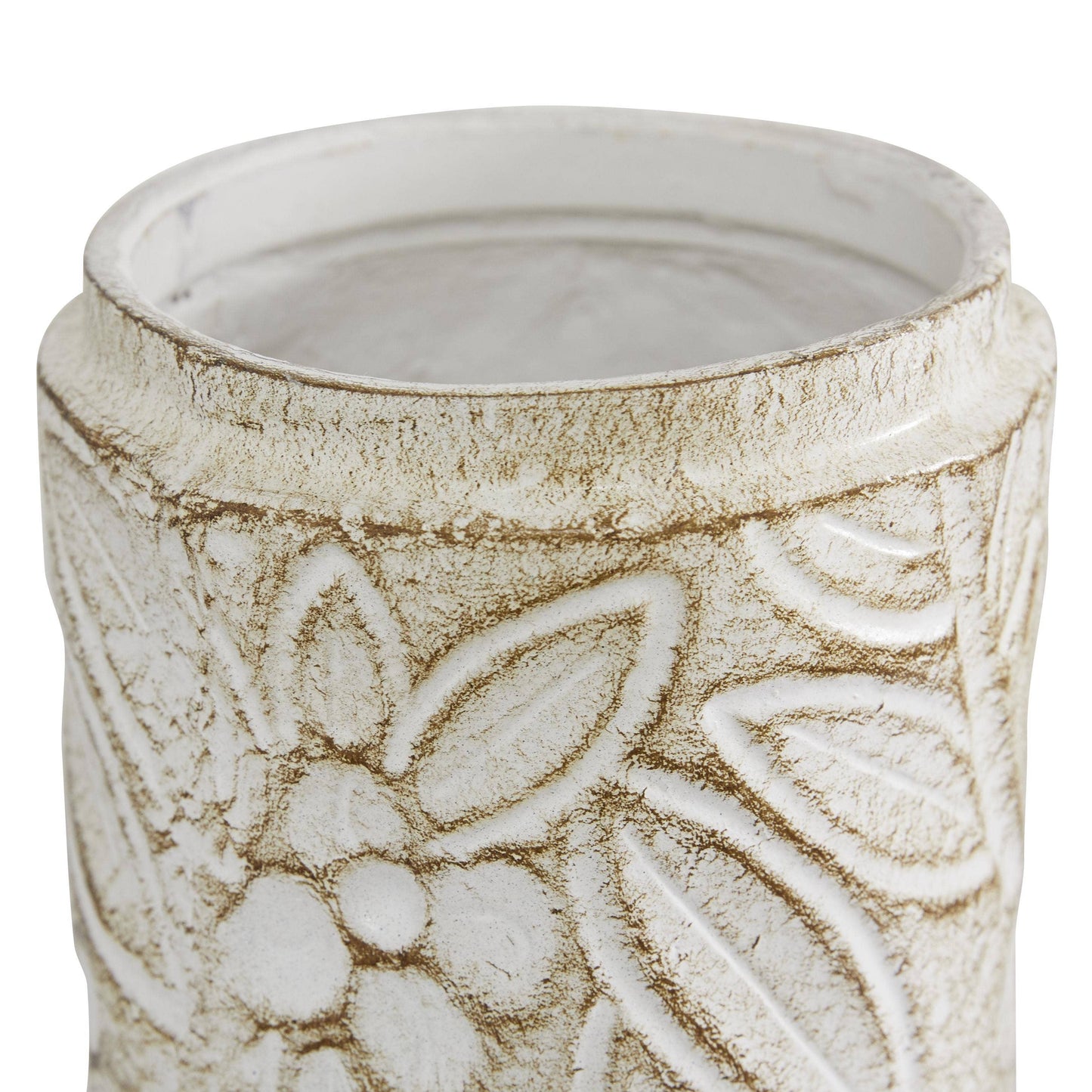 Farmhouse White Ceramic Decorative Jars Set