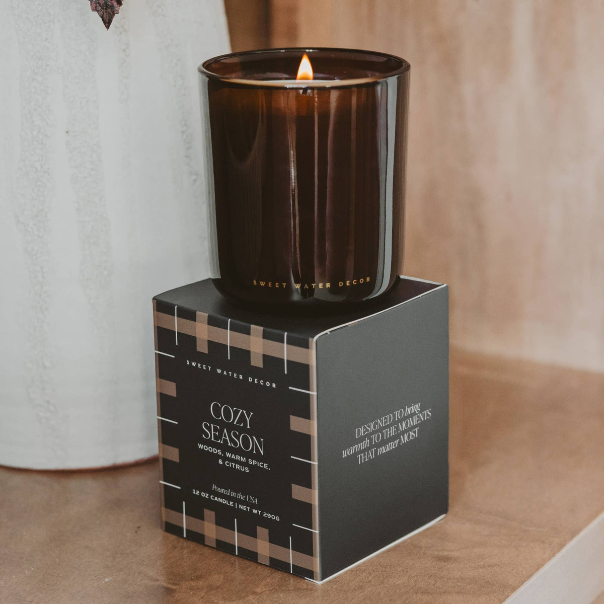 *NEW* Cozy Season 12 oz Boxed Soy Candle - Fall Decor & Gift