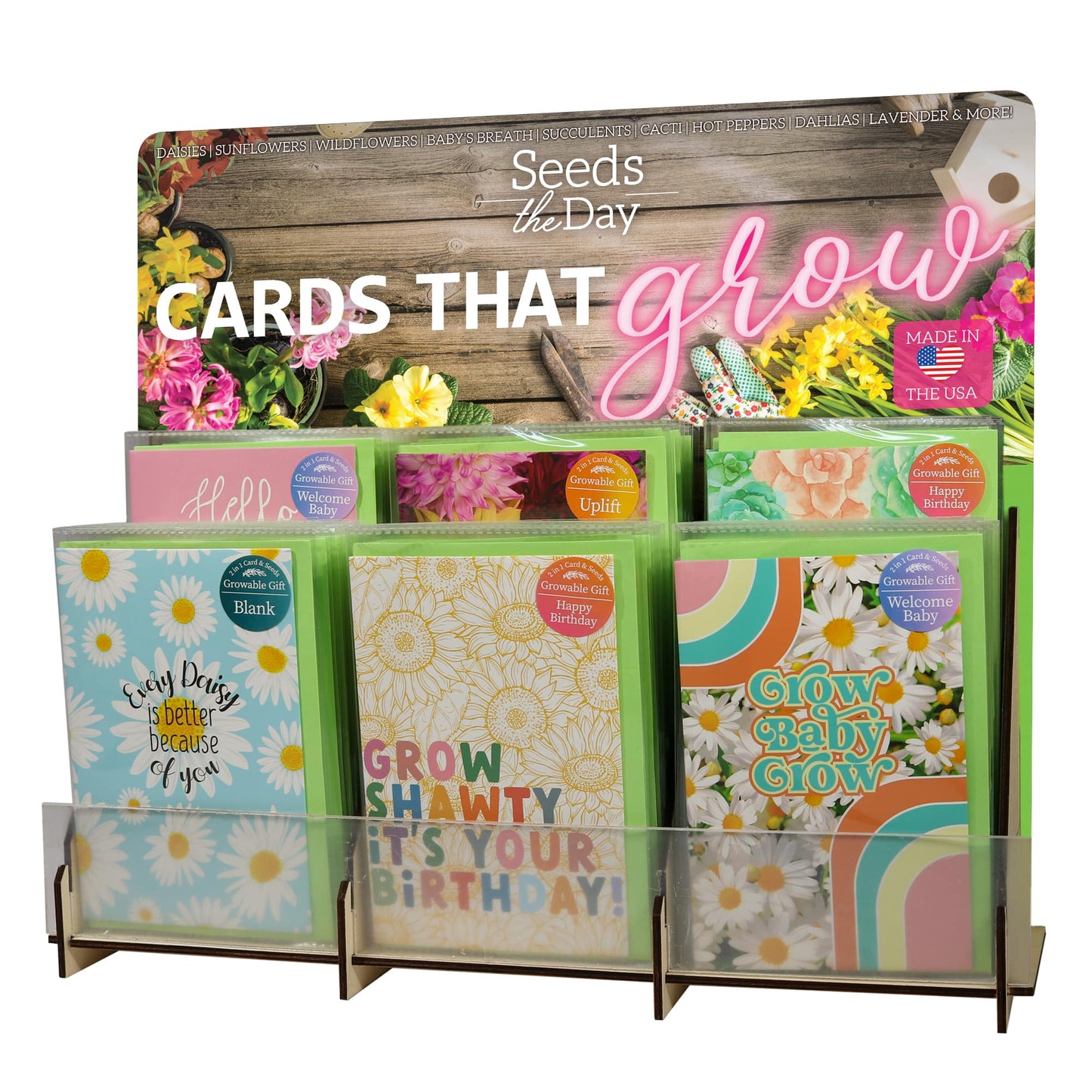 SEED PACKET GREETING CARDS | FREE Display w/36+ Cards