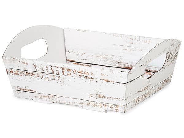 Beveled Shallow Market Tray Containers