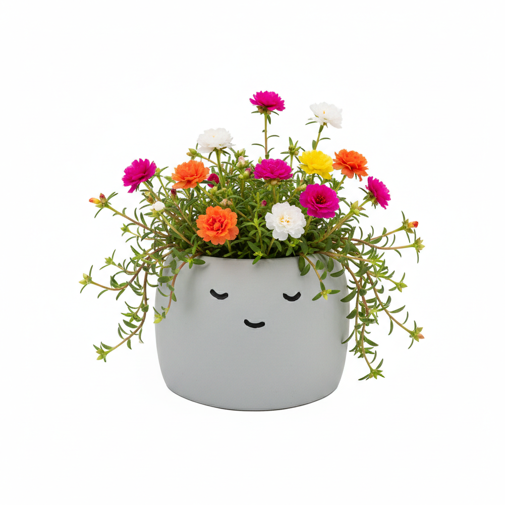 Peaceful Pots 3pk | Indoor Herb & Succulent | Zen Garden