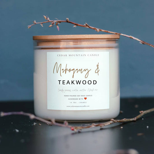 Mahogany & Teakwood - 3 Wick Jar Candle