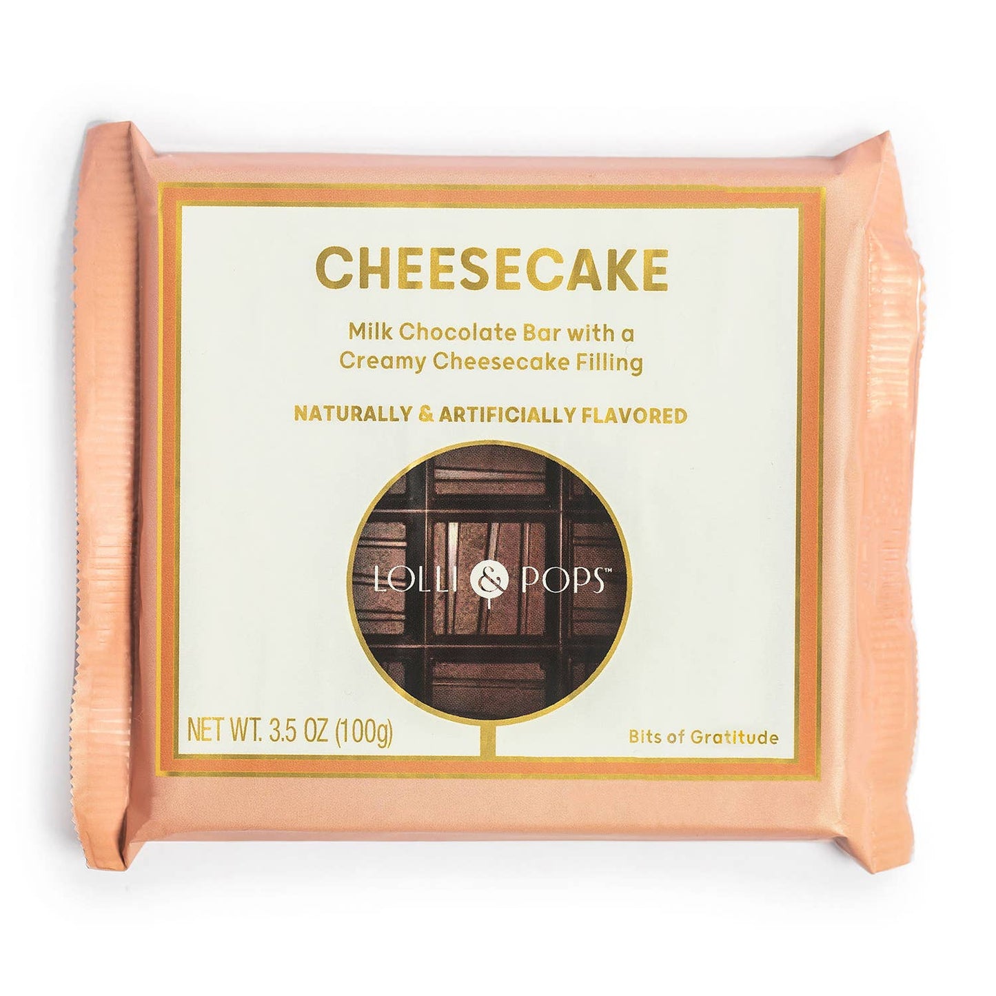 Filled Candy Bar - Milk Chocolate - Cheesecake - 3.5 oz -L&P