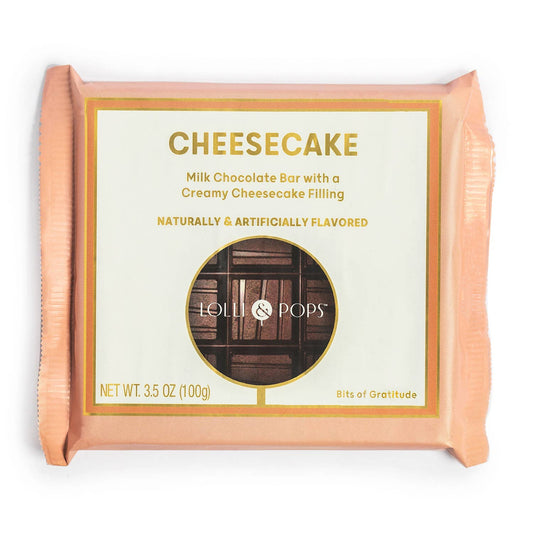 Filled Candy Bar - Milk Chocolate - Cheesecake - 3.5 oz -L&P