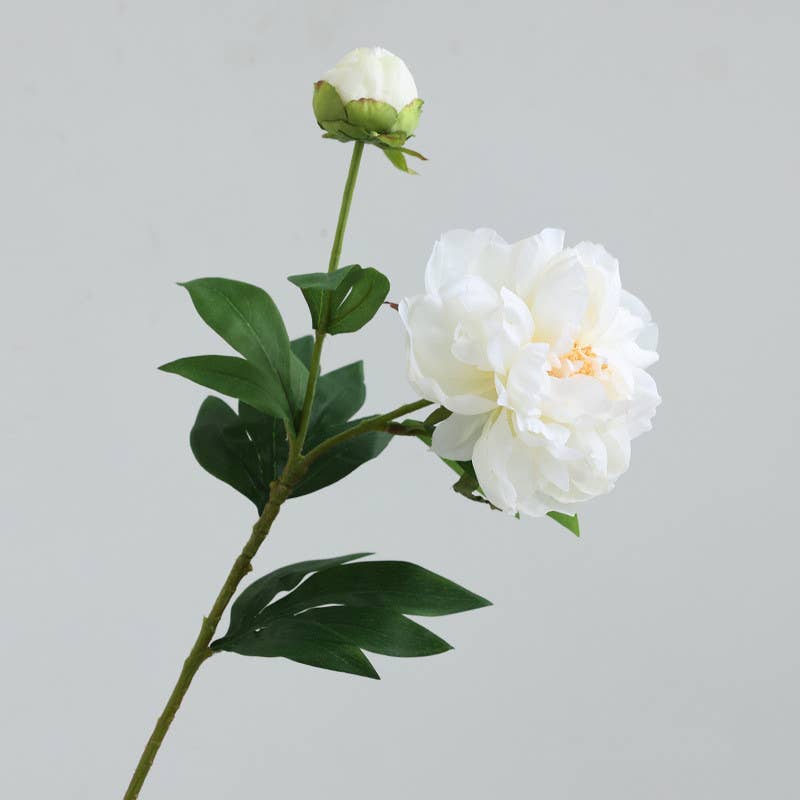 26''T Silk Artificial Peony Spray, Spring Blooming Peonies
