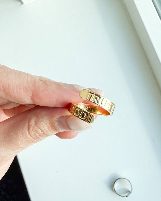 Trust God Ring - Adjustable