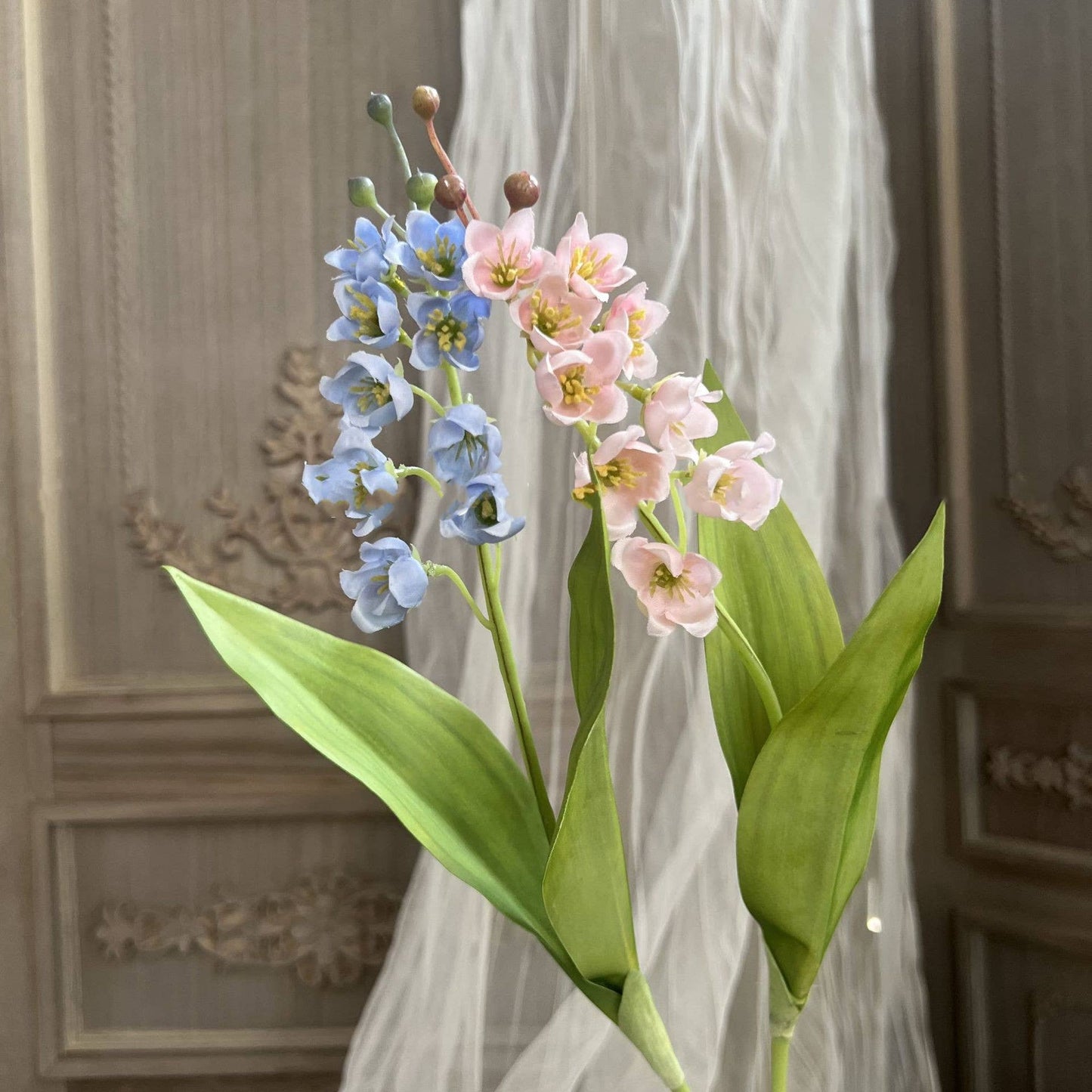 15''T Faux Lily of The Valley Flower, Tiny Wild Flowers