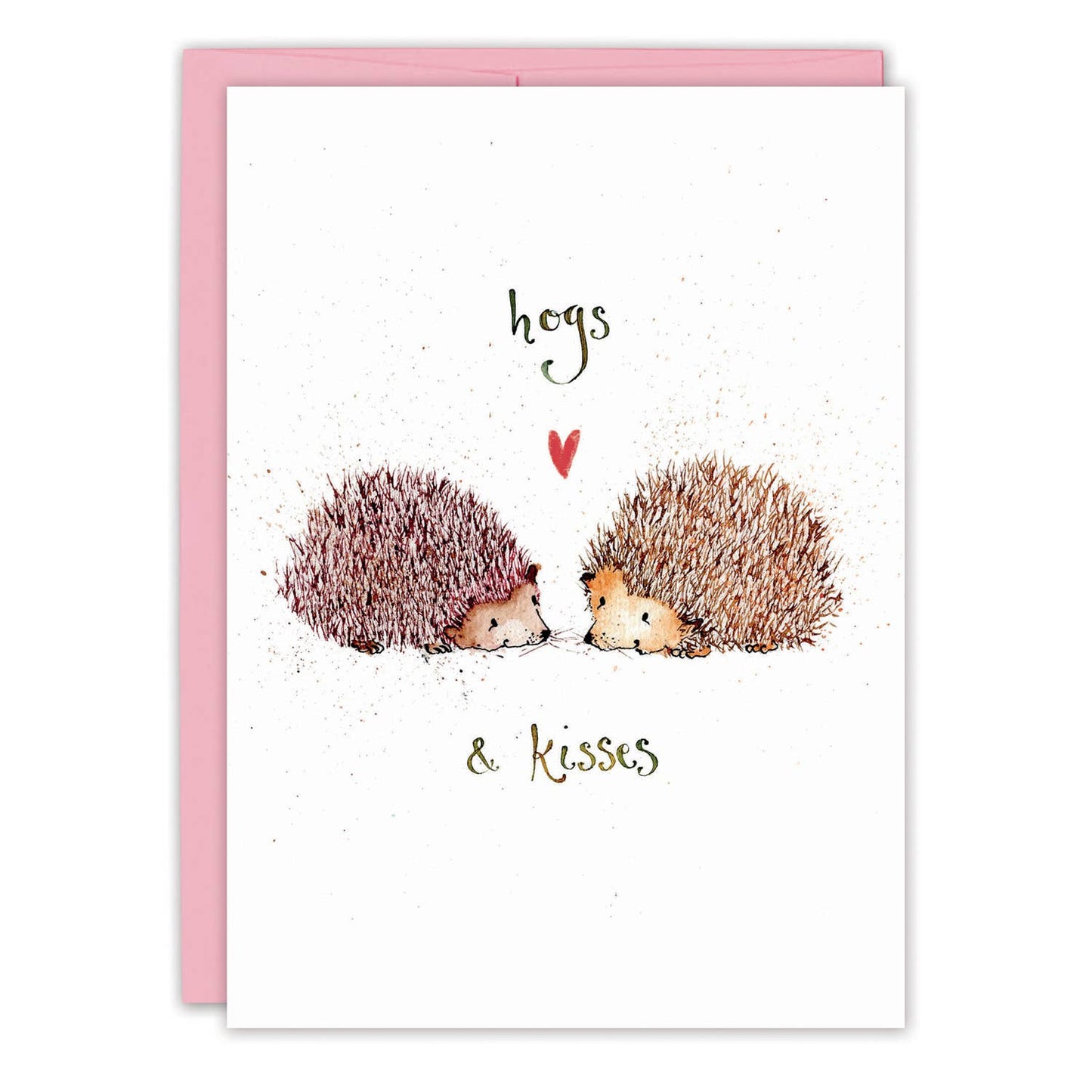 Hogs & Kisses Valentine's Day Card