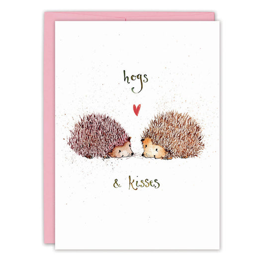 Hogs & Kisses Valentine's Day Card