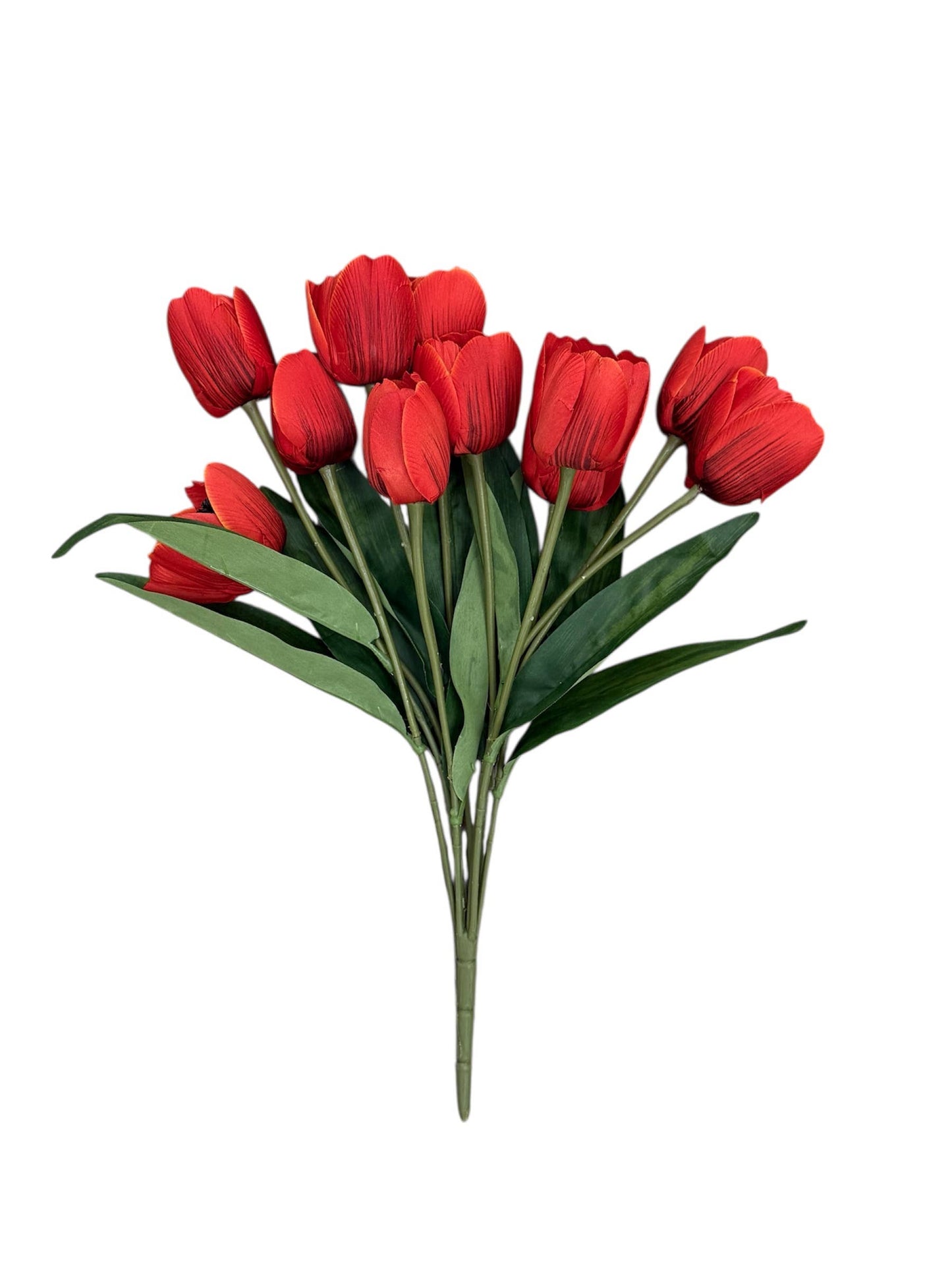 SAMPLE SALE-19"Traditional Artificial Tulip Bush-11 Flowers
