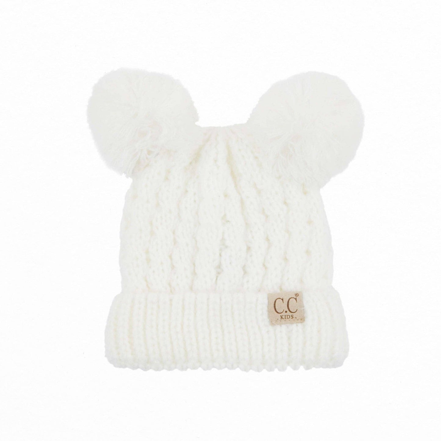 CC Kids Double Pom Beanie KIDS-24 HAT-60
