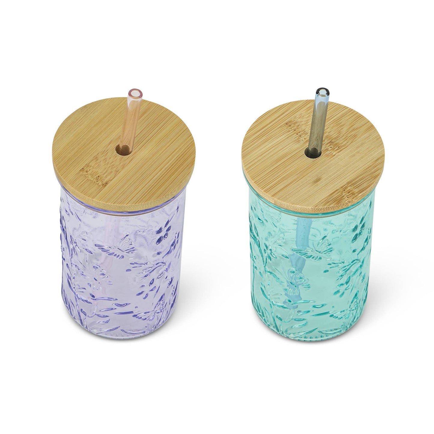 2pk 16oz Floral Embossed Tumbler - SKB/LLL