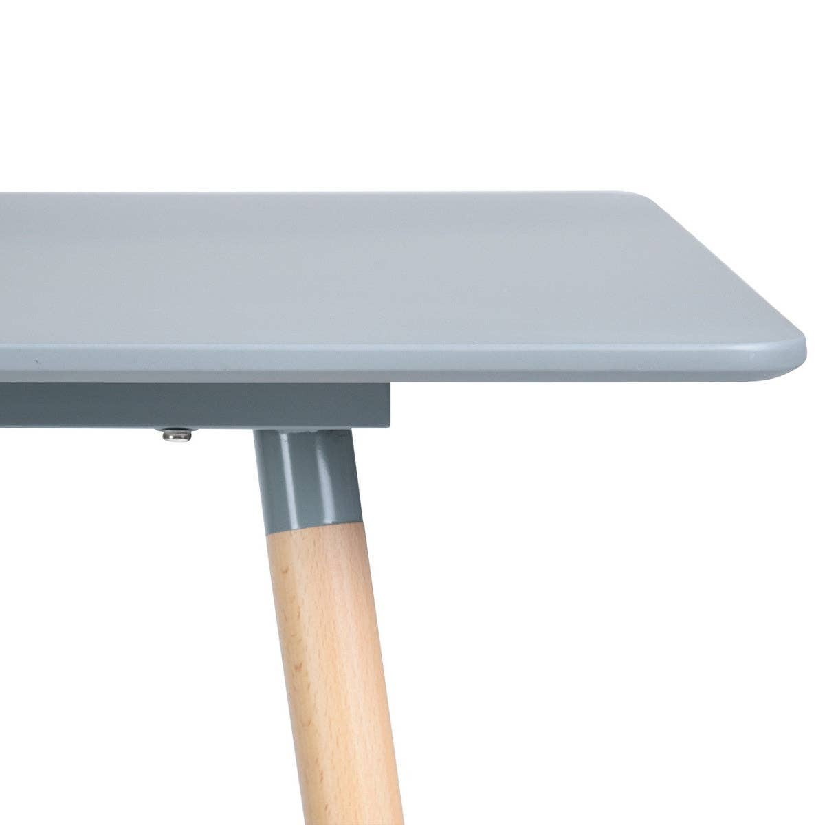 Modern 47.2” Rectangular Kitchen Dining Table - Grey