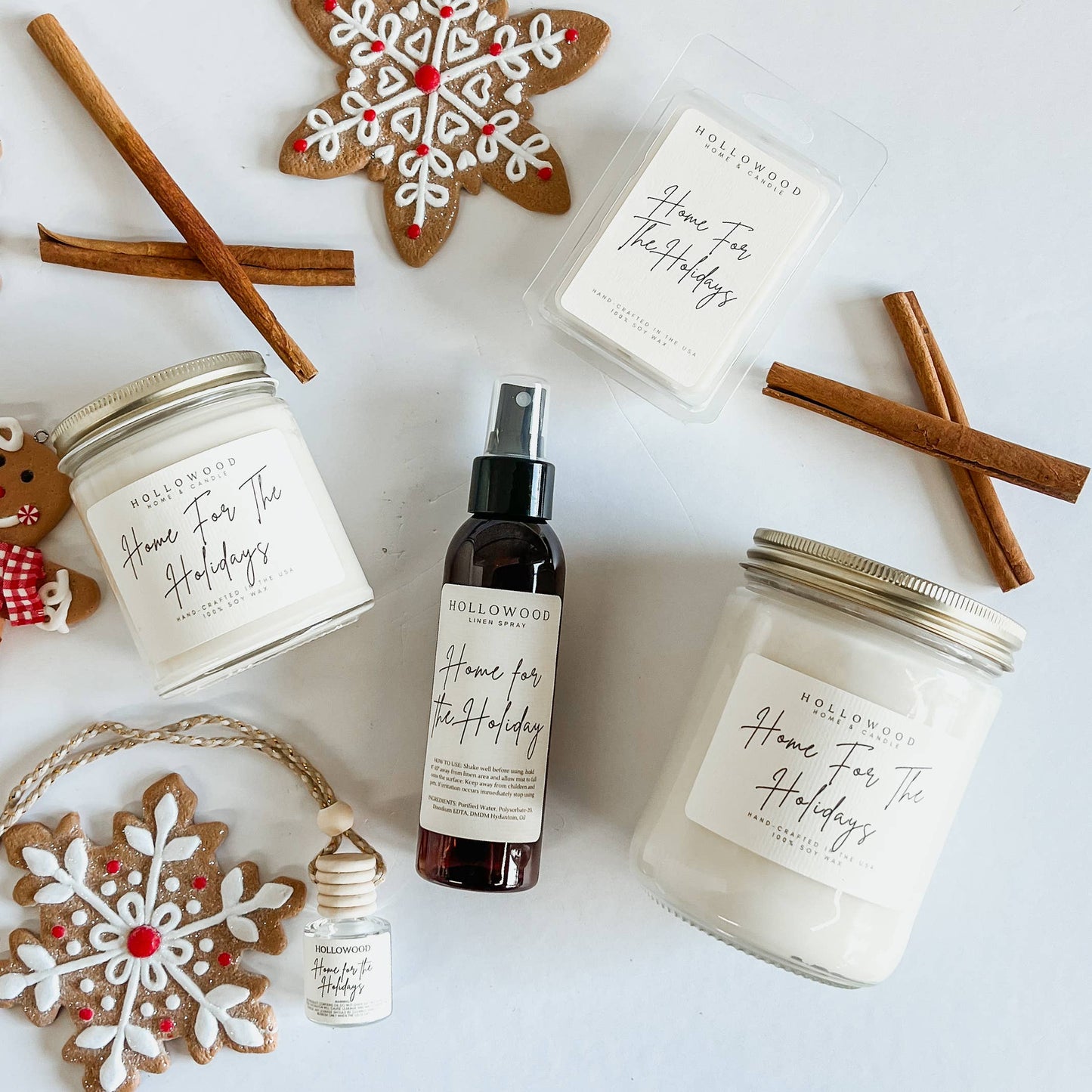 HOME FOR THE HOLIDAY |HOLIDAY CANDLE | 100% SOY WAX | 8 OZ