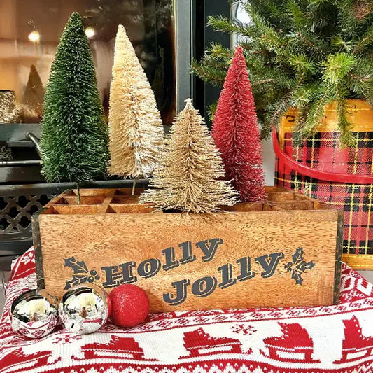 Holly Jolly Divided Crate