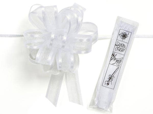 Sheer Satin Edge Gift Pull Bows