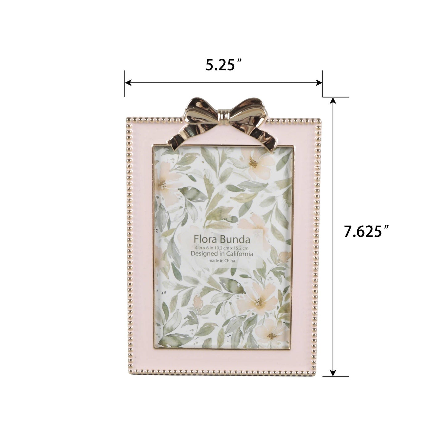 4x6 Pink Zinc Alloy Frame