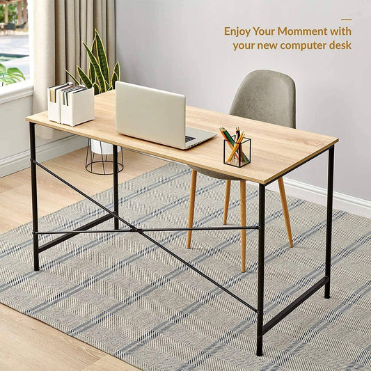 Modern Computer Desk – 47” Workstation with Metal Frame