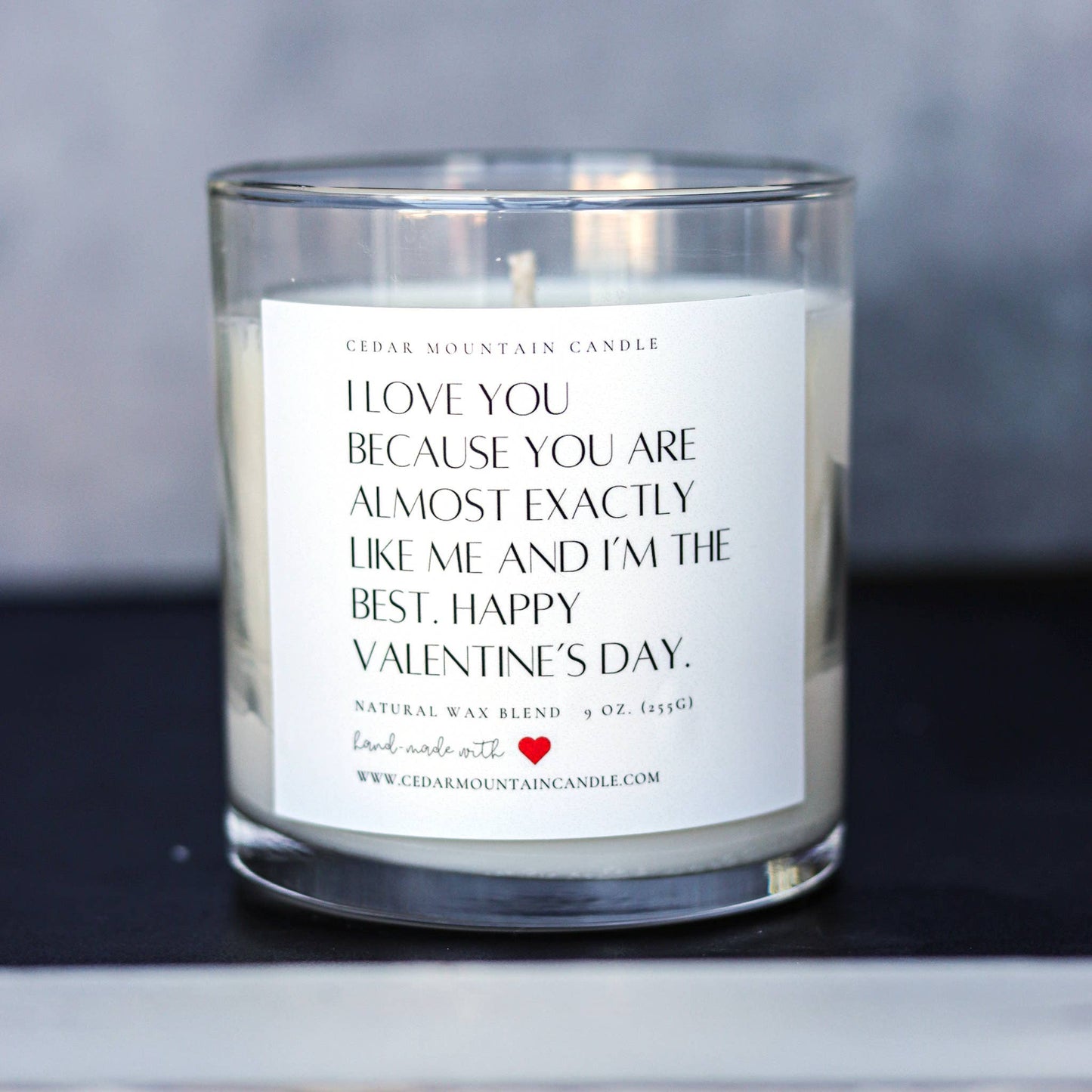 Funny Valentine's Day 9 oz Whiskey Jar Soy Candle