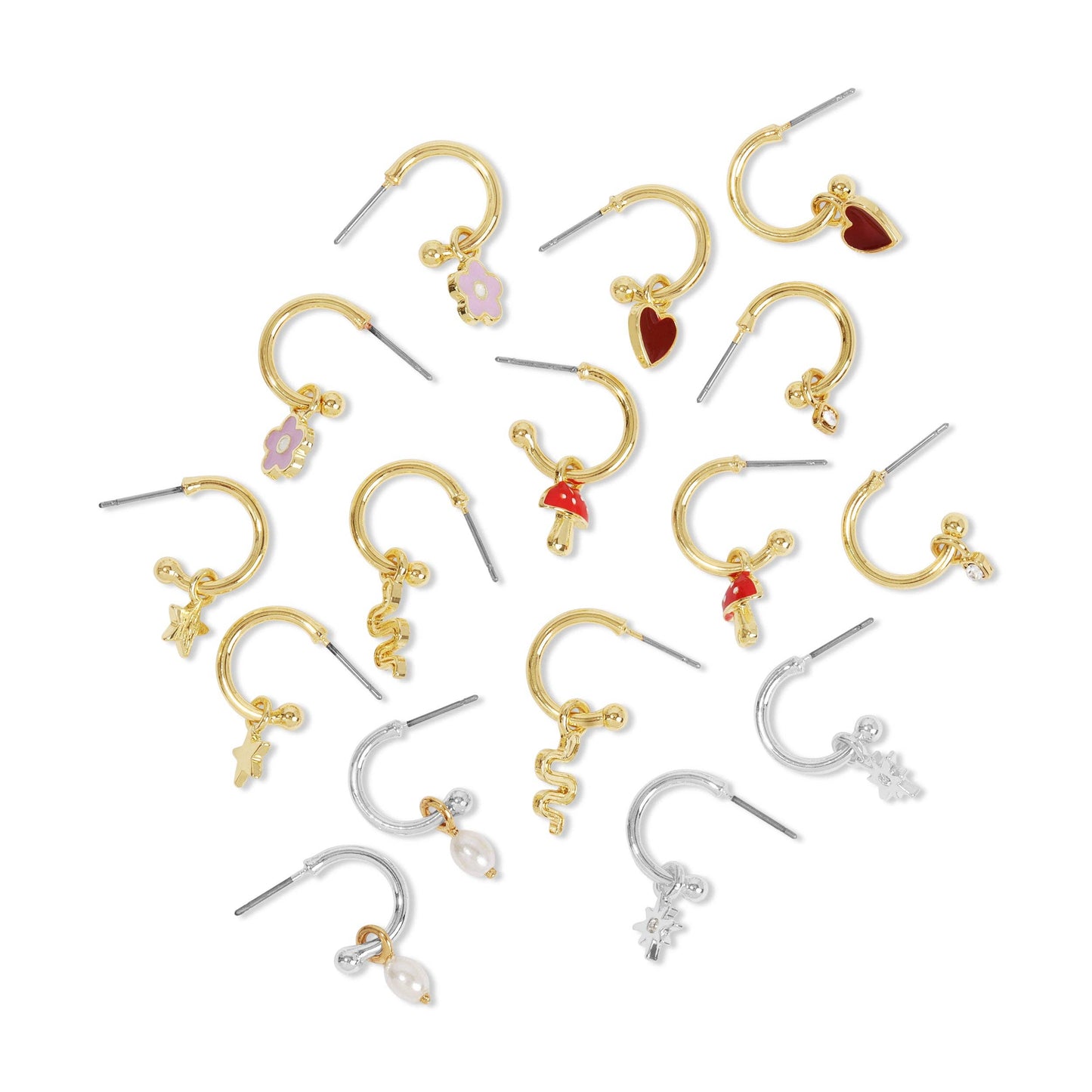 Hoops with Drop - Flower - FLOWER
