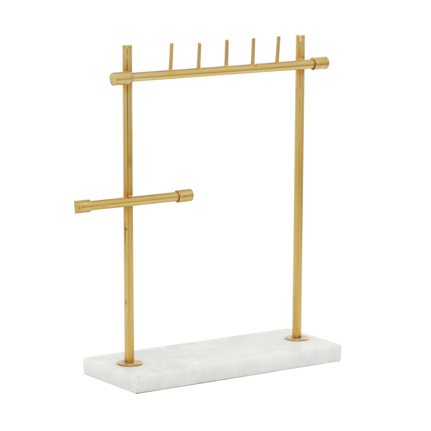 Modern Gold Marble Jewelry Stand