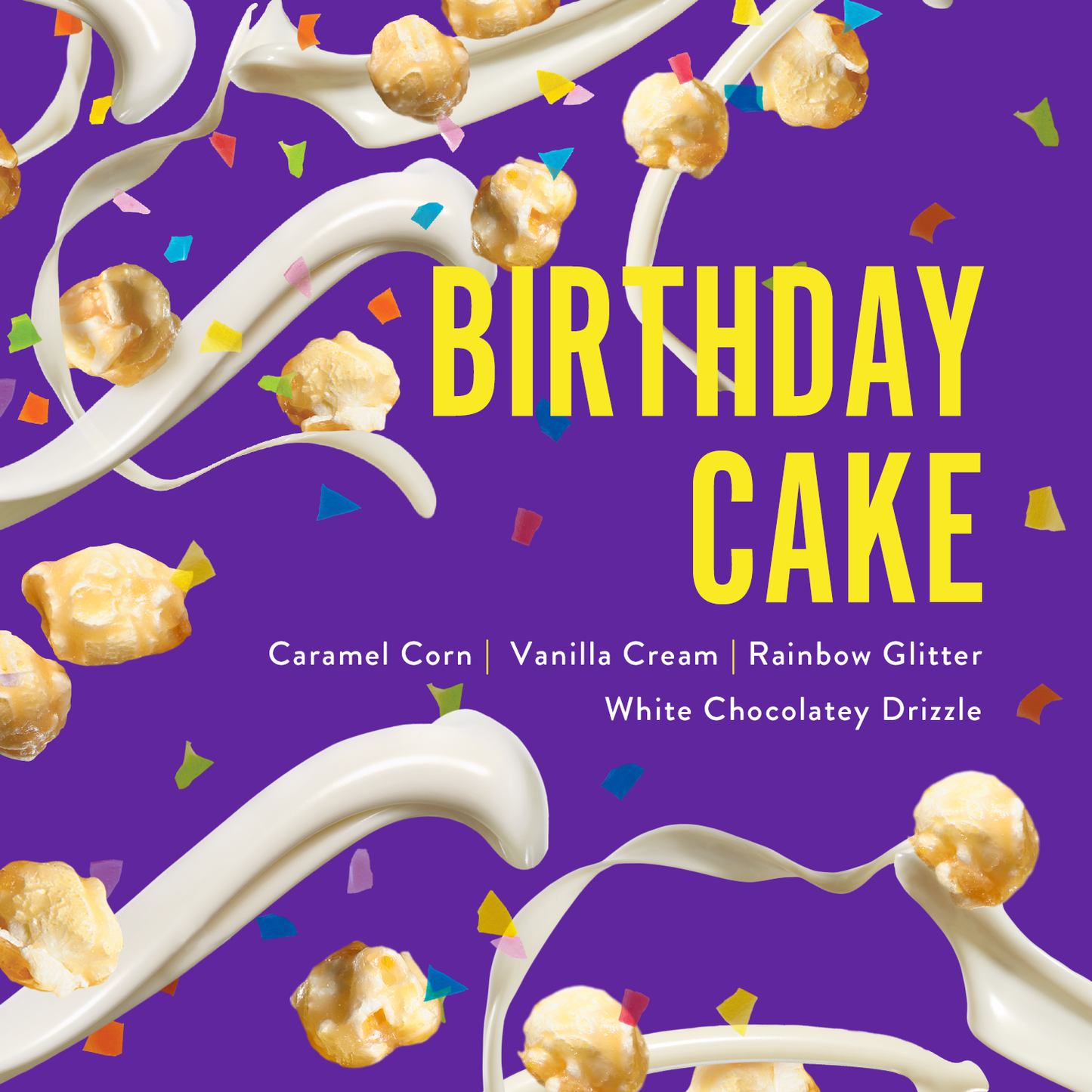 Birthday Cake | White Chocolate Popcorn | 5-ounce Bags