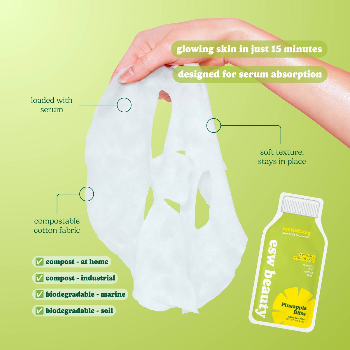 Pineapple Bliss Revitalizing Raw Juice Sheet Mask
