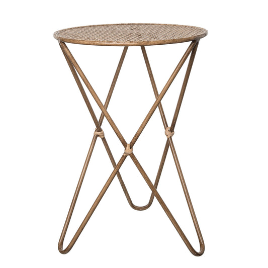 CLOSEOUT  Small Iron Side Table