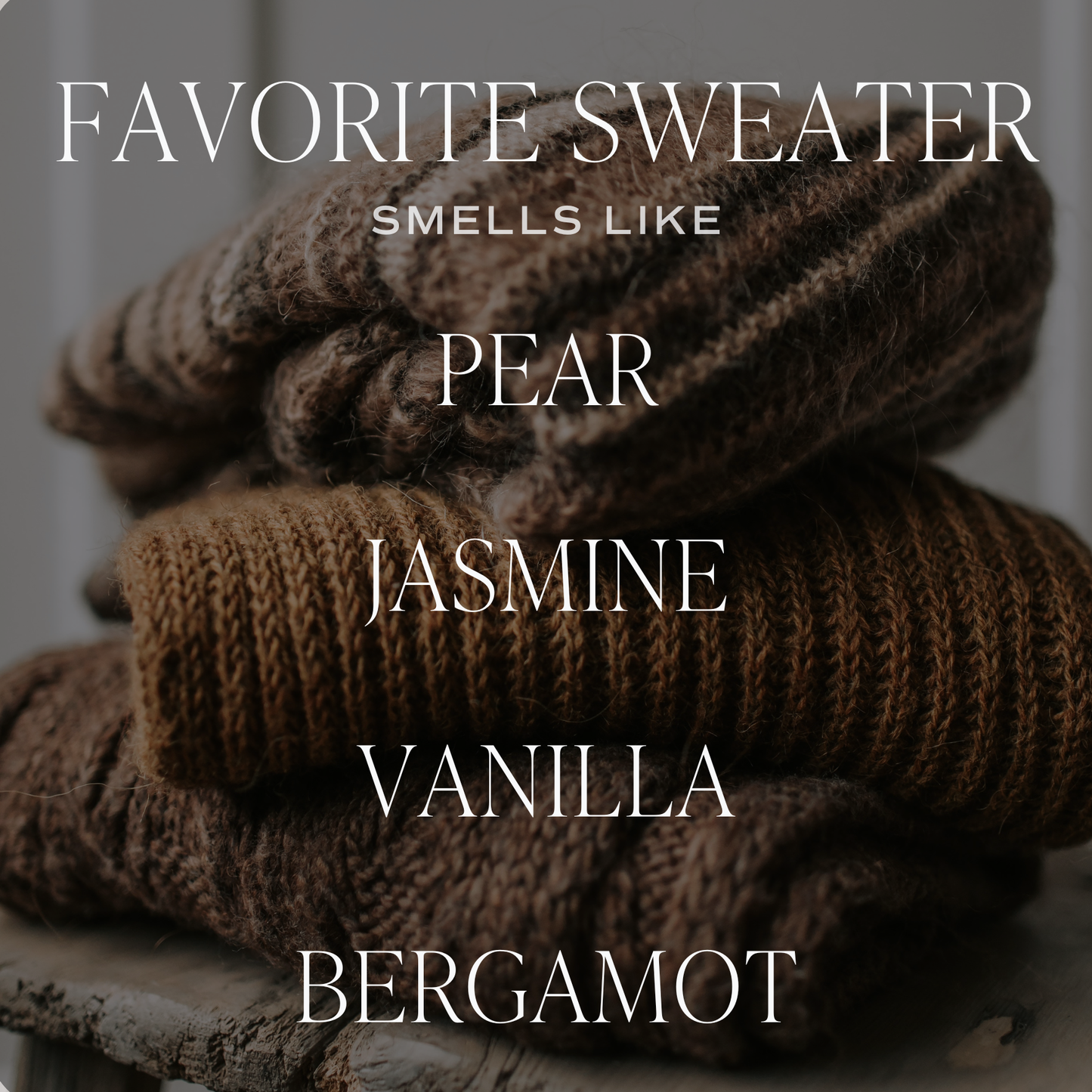 *NEW* Favorite Sweater 9 oz Soy Candle - Fall Decor