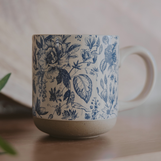 Blue Delft Stoneware Coffee Mug - Home Decor & Gifts