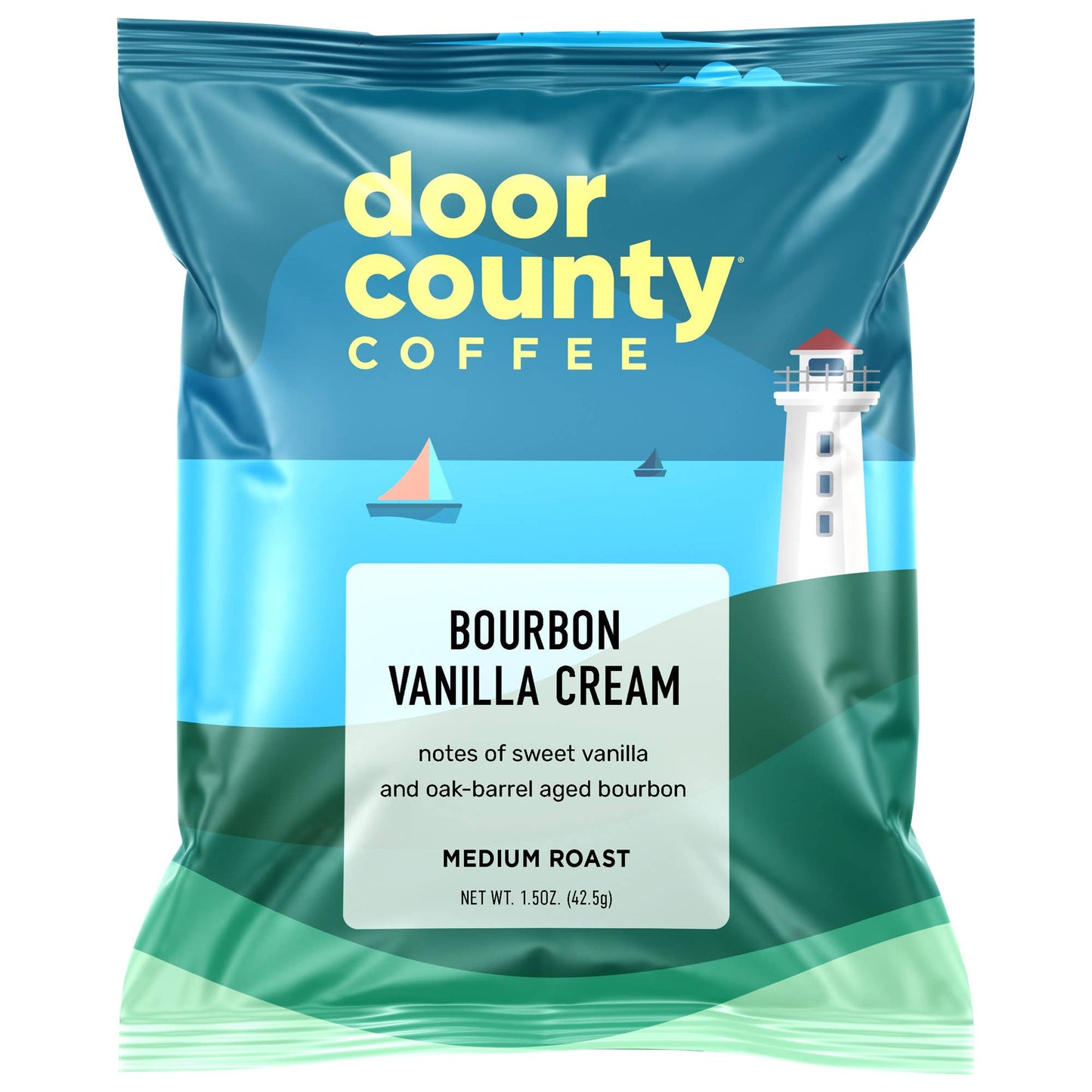 Bourbon Vanilla Creme Flavored Coffee, 1.5oz, 6 pack
