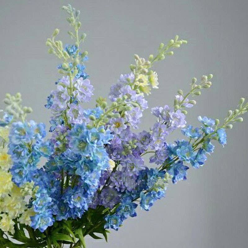 33''T Silk Delphinium Flower Stem, Srping/Summer Decorations