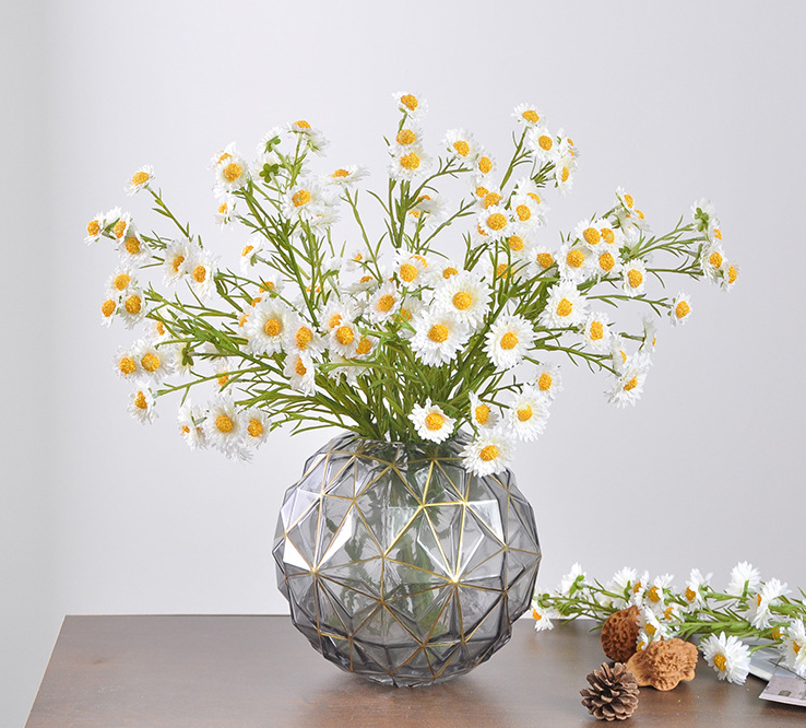 23''T Faux Mini Daisy Floral Stem, Autumn Daisies, Long Stem