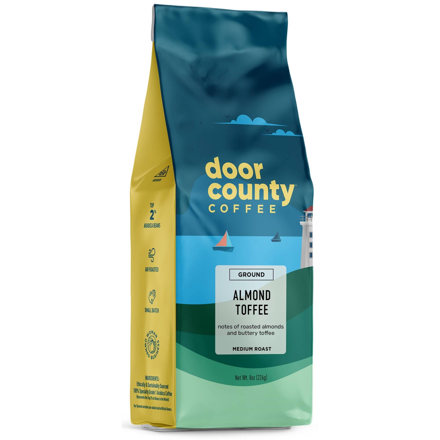 10oz Almond Toffee GROUND Flavored Coffee Medium Roast