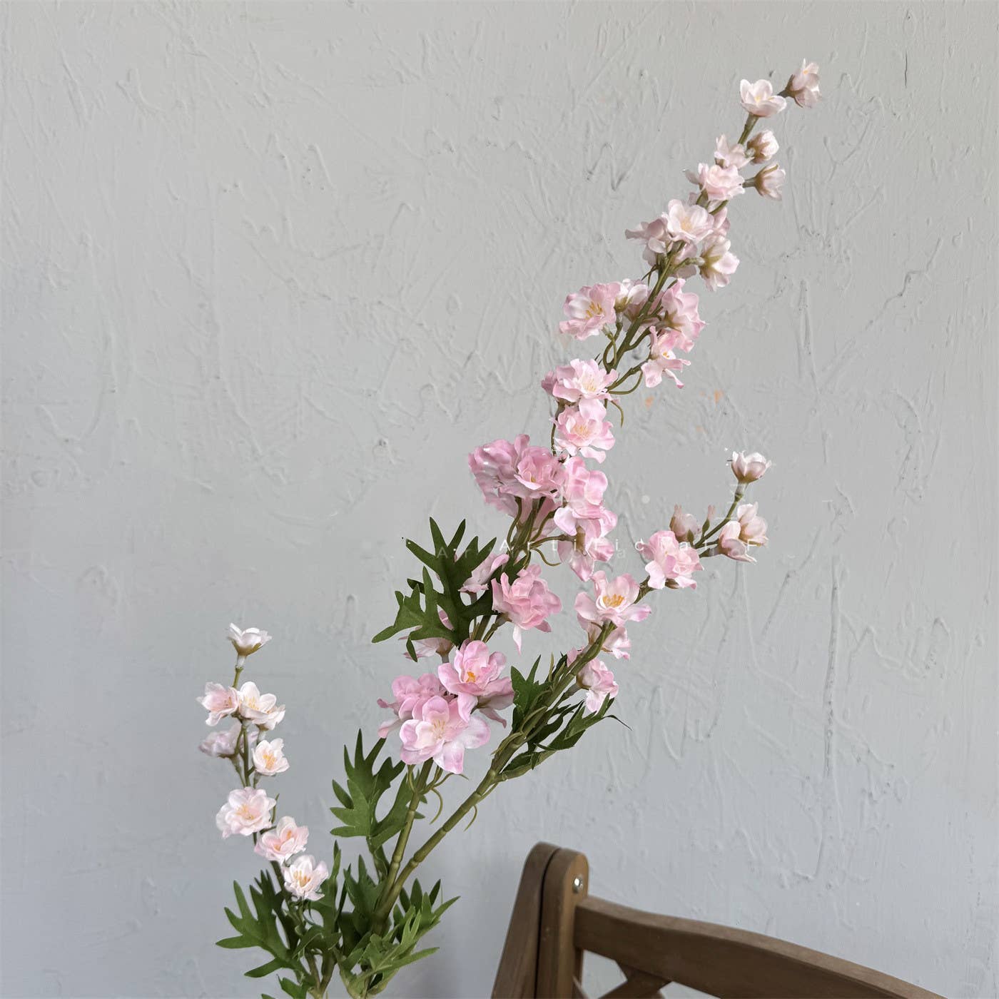 35''T Silk Faux Delphinium Flower Stem, Spring/Summer Flower