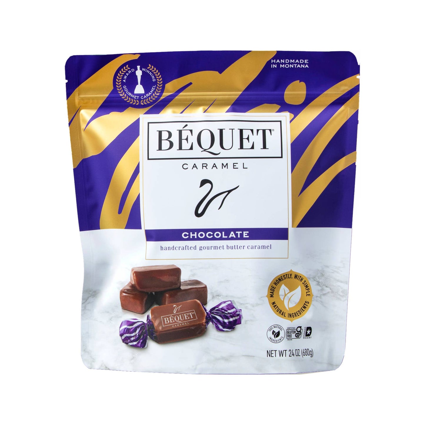 Béquet Gourmet Caramel 24 oz Resealable Pouch