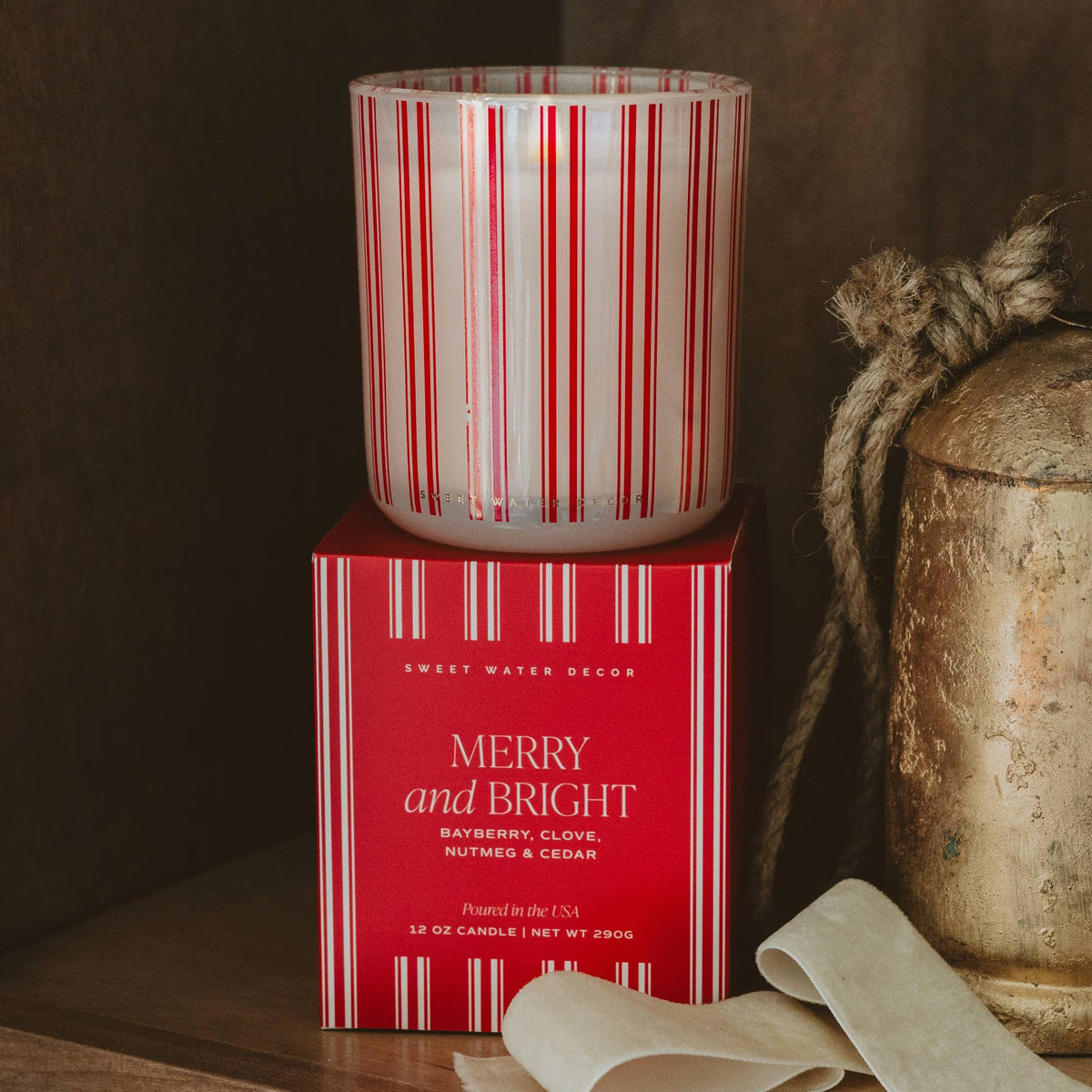 *NEW* Merry and Bright 12 oz Boxed Soy Candle - Gifts