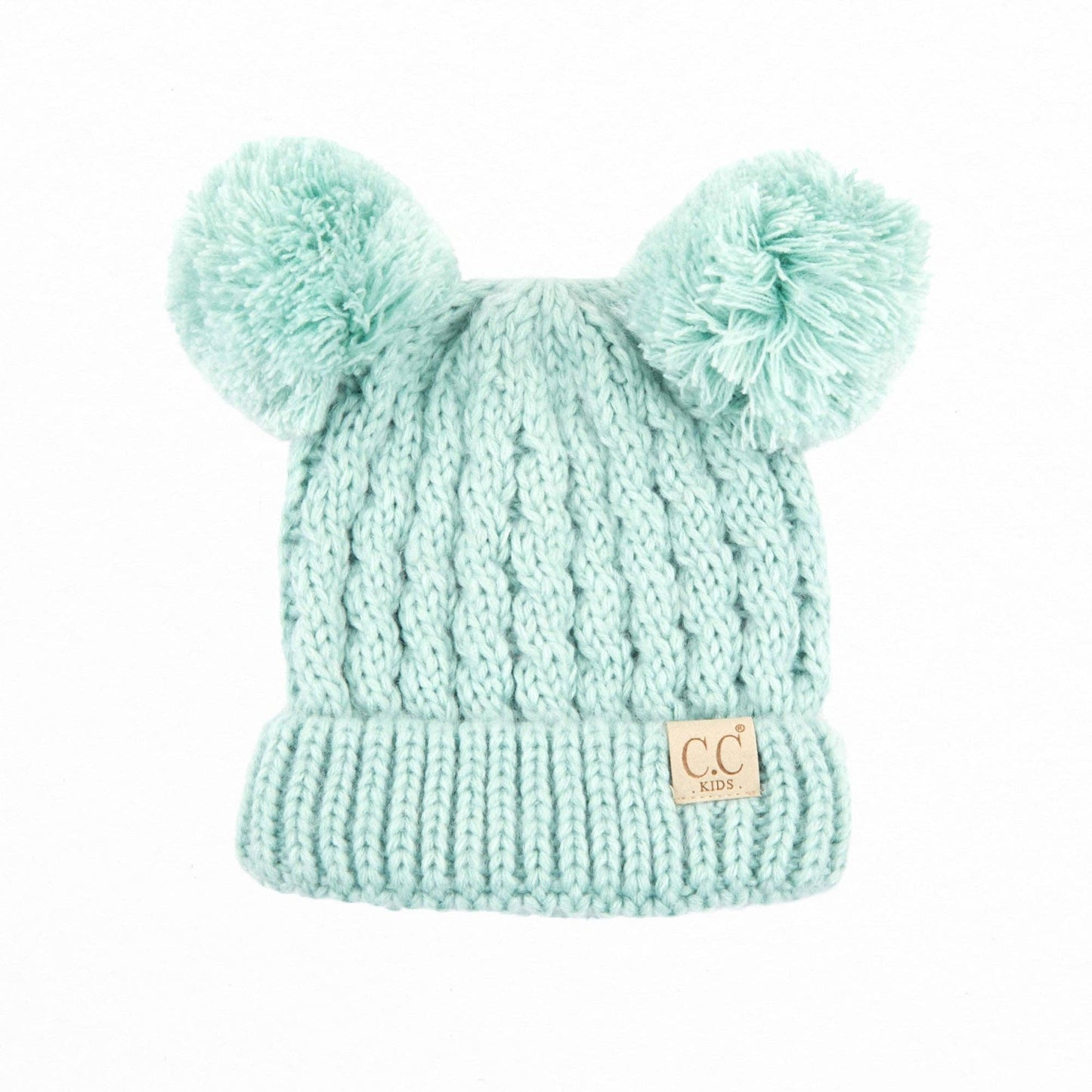 CC Kids Double Pom Beanie KIDS-24 HAT-60
