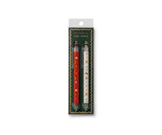 Holiday Argyle Gel Pen Set of 2