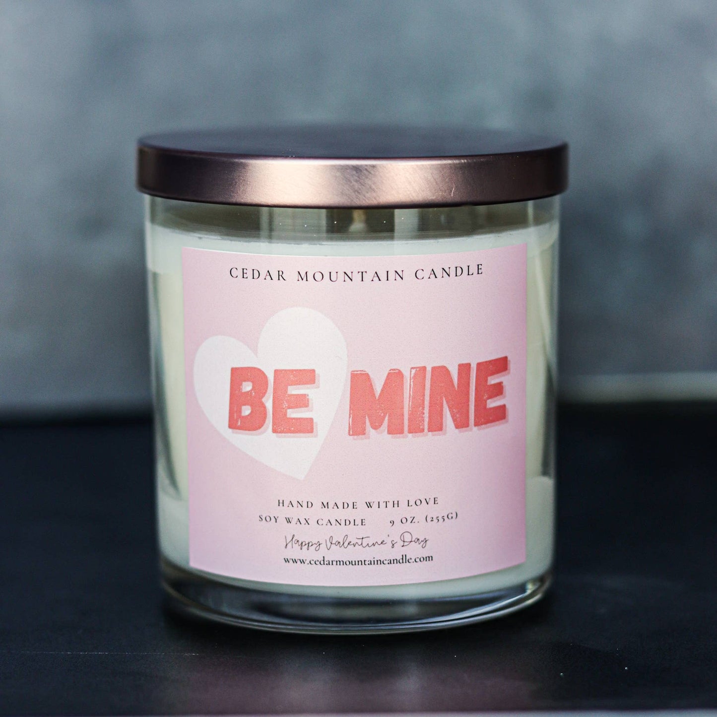 Be Mine - Valentine's Day Soy Candle - 9 oz Whiskey Jar