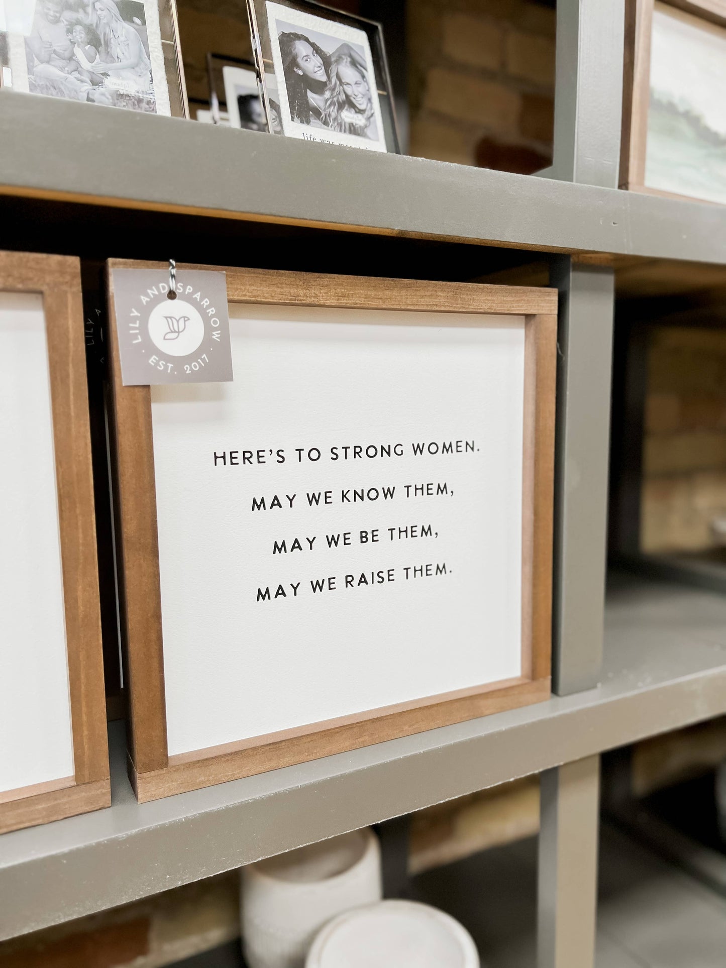 Here's to Strong Women | Mother's Day Gift, Wall Art