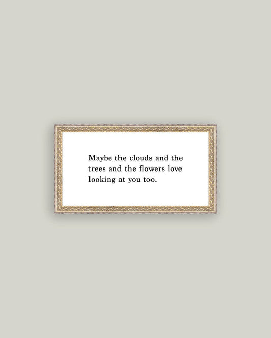 Maybe Framed Antique Print